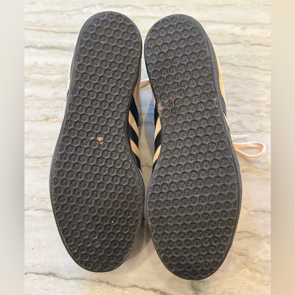 Adidas Men's Beige and Black Sneakers - Picture 4 of 5